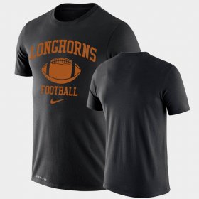 Retro Football University of Texas Lockup Legend Performance Men's Black T-Shirt 352426-430 Retro Football University of Texas Lockup Legend Performance Men's Black T-Shirt 352426-430